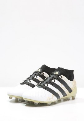 Botas de fútbol adidas Performance ACE 16.1 PRIMEKNIT FG blanco/negero